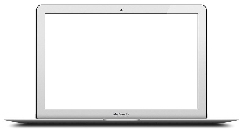 Silver laptop with blank black screen