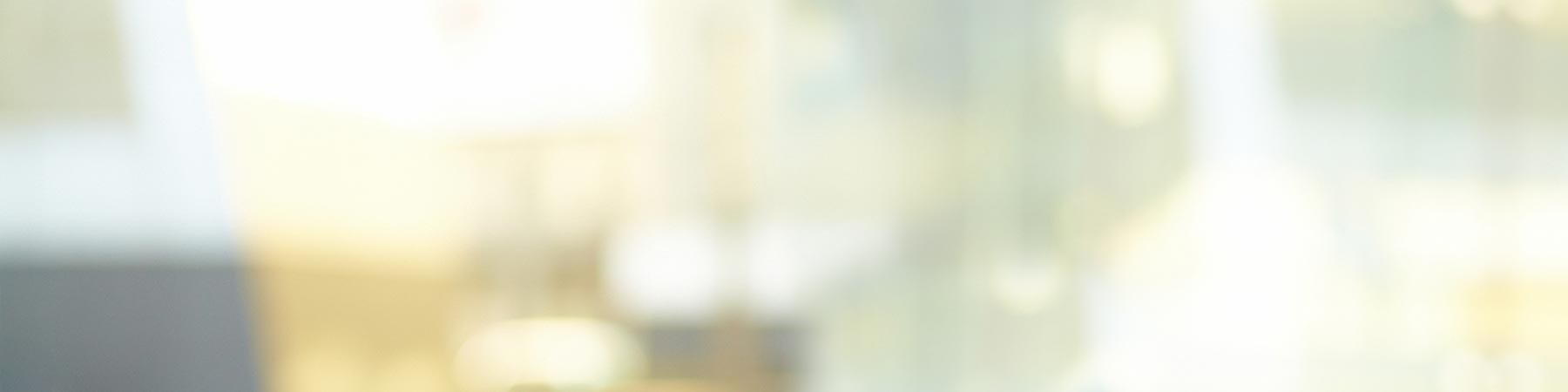 Blurred bright interior with soft light
